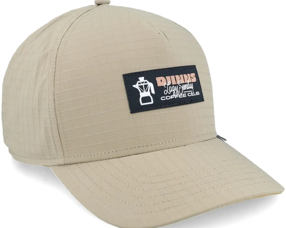 Hft Cap Sunday Coffee Ripstop Khaki A-Frame Adjustable - Djinns