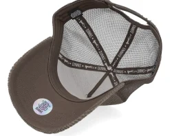 Hft Cap Waffle Corduroy Brown A-Frame Trucker - Djinns