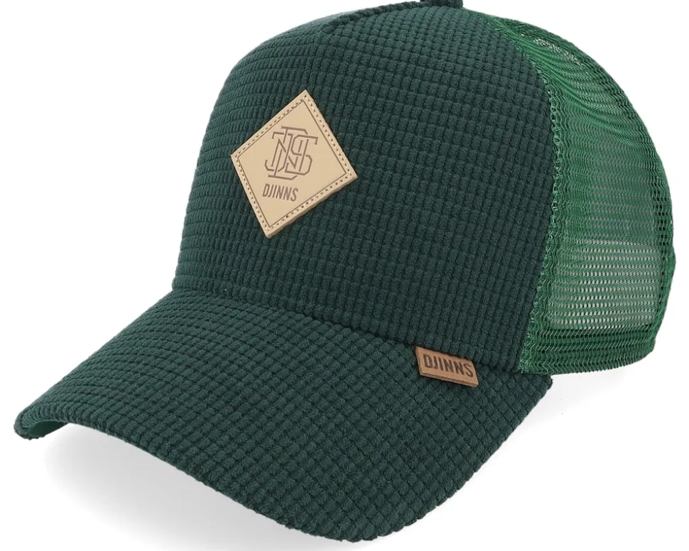 Hft Cap Waffle Corduroy Brown A-Frame Trucker - Djinns