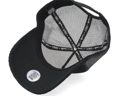 Hft Cap Waffle Corduroy Black A-Frame Trucker - Djinns