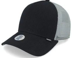 Hft Cap Wafflejersey Black/Grey Trucker - Djinns