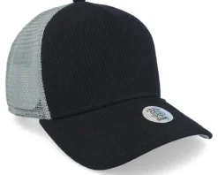 Hft Cap Wafflejersey Black/Grey Trucker - Djinns