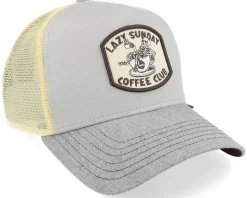 Hft Coffee Club Grey/Heather A-Frame Grey Trucker - Djinns