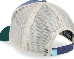 Hft Comes The Sun Beige/Bluegrey/Green A-Frame Trucker - Coastal