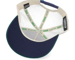 Hft Comes The Sun Beige/Bluegrey/Green A-Frame Trucker - Coastal