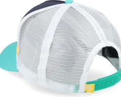 Hft Costa Rica White/Navy/Turqouise Trucker - Coastal