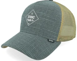 Hft Cottoncheck Light Olive Trucker - Djinns