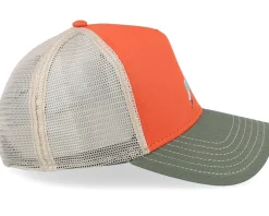 Hft Duck Dive Off White/Orange/Grey A-Frame Trucker - Coastal