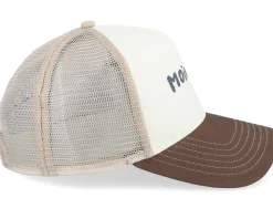 Hft Moinzen White/Brown/Khaki A-Frame Trucker - Coastal