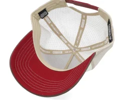 Hft Moinzen White/Brown/Khaki A-Frame Trucker - Coastal