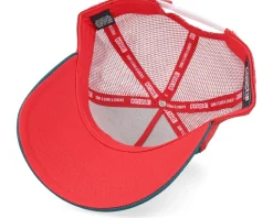 Hft She Pays Red/Petrol A-Frame Trucker - Coastal