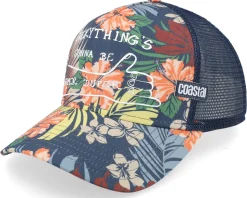 Hft Super Duper Navy/Multicolor A-Frame Trucker - Coastal