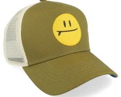 Hft Surf & Smile White/Olive A-Frame Trucker - Coastal