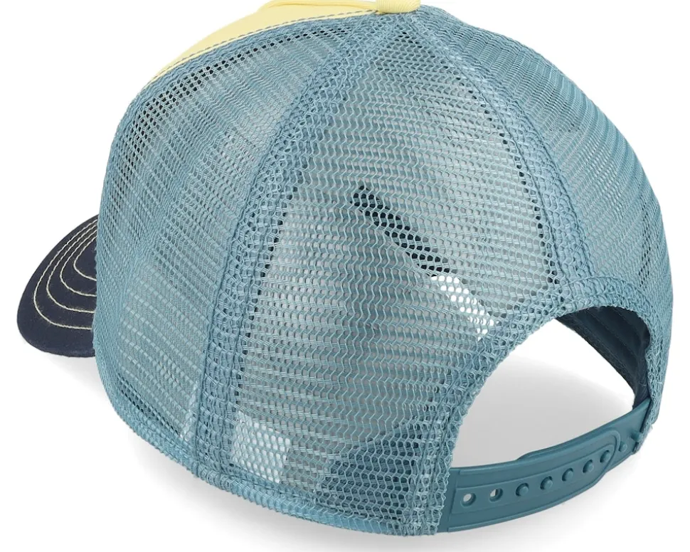 High Speed Light Yellow/Midnight Blue/Navy A-Frame Trucker - Stetson