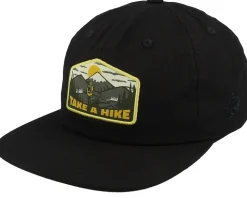 Hike 6-panel Cap Black Snapback - SQRTN