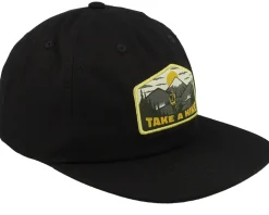 Hike 6-panel Cap Black Snapback - SQRTN