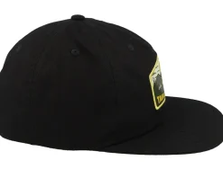 Hike 6-panel Cap Black Snapback - SQRTN