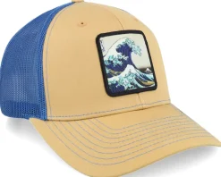 Hokusai The Great Wave Biscuit/True Blue Trucker - Public Domain