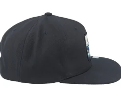 Hokusai The Great Wave Black Snapback - Public Domain
