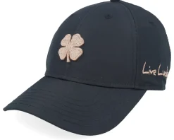 Hollywood Ladies Cap Black/Rose Gold Adjustable - Black Clover