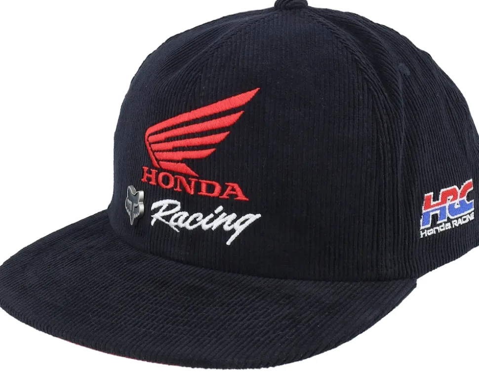 Honda Racing Cord Black Snapback - Fox