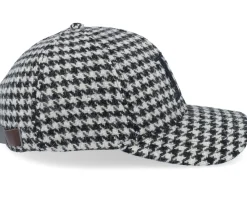 Houndstooth Wool Cap Light Desert Sand/Black Adjustable - Les Deux