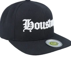 Houston 3d Script Black Snapback - Lucid Smile