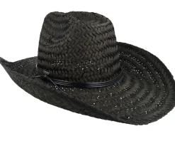 Houston Ii Straw Cowboy Black Straw Hat - Brixton