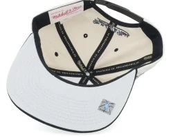 Houston Rockets Evergreen Cream Black Hwc Off White/Black Snapback - Mitchell & Ness