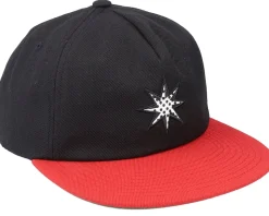 Huf Star Black/Red Snapback - HUF