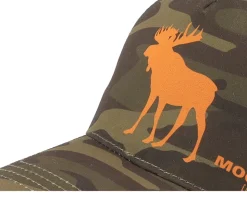 Hunting Cap Camo Brown Moose Adjustable - MJM Hats