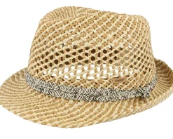 Hydrang Hat Natural Trilby Straw Hat - Barts