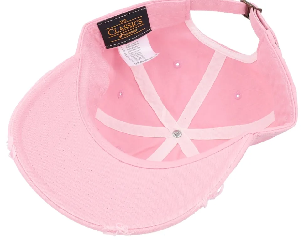 I Love Unicorns Pink Destroyed Dad Cap - Unicorns