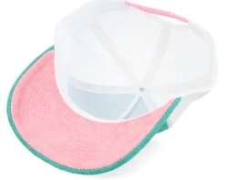 I Love Unicorns Terry Teal/White A-frame Trucker - Unicorns