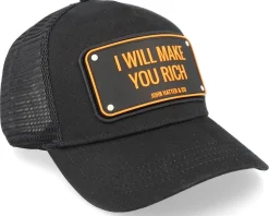 I Will Make You Rich Black Trucker - John Hatter & Co