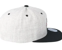 Icons Cross Heather Grey/Black Snapback - Yapan