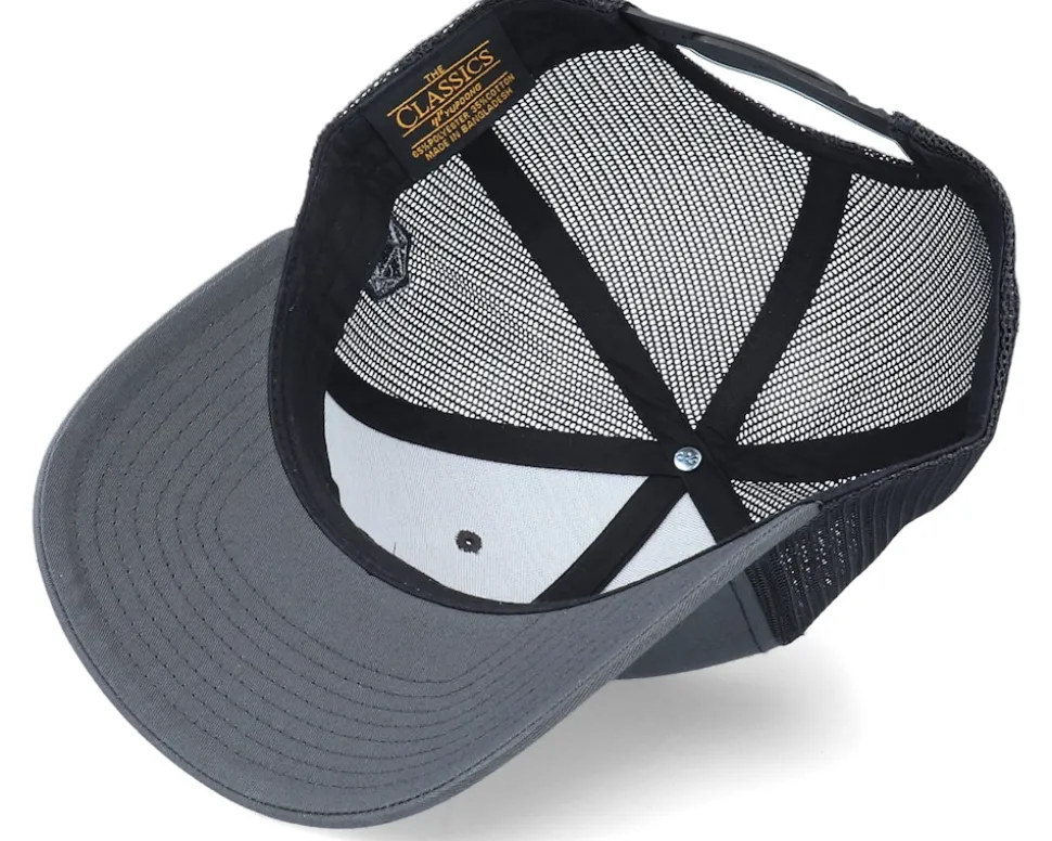 Infinity Dragon Dice Charcoal Grey/Black Trucker - Critiql Hit