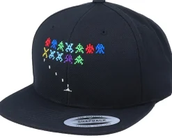 Invasion From Space Black Snapback - Gamerz