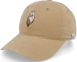 Iris Flower Washed Cotton Khaki Mom Cap - Wei