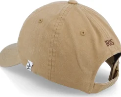 Iris Flower Washed Cotton Khaki Mom Cap - Wei