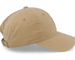 Iris Flower Washed Cotton Khaki Mom Cap - Wei