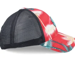 Island Luck 23 Tropical/Black/Teal Trucker - Black Clover