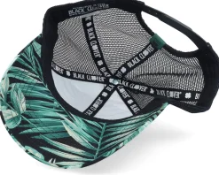 Island Luck Tropical W Black Mesh Trucker - Black Clover