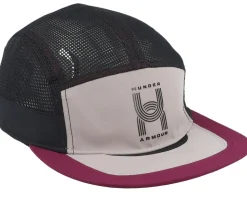 Isochill Launch Camper Tetra Gray/Black/Purple 5-Panel - Under Armour