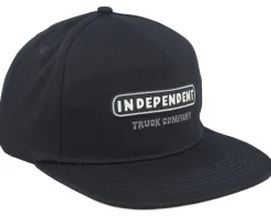 Itc Stained Black Snapback - Independent