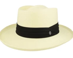 Ivory Toyo Gambler Natural Straw Hat - Jaxon & James