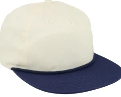 Ivory/Navy Rope 5-panel Snapback - Equip