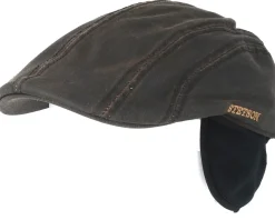 Ivy Cap Co/Pe Brown Flat Cap - Stetson