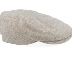 Ivy Cap Linen Beige Flat Cap - Lierys