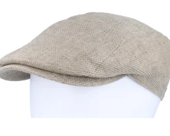 Ivy Cap Linen Beige Flat Cap - Lierys